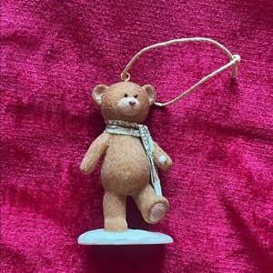 Borders 2008 Brown Teddy Bear Christmas Ornament